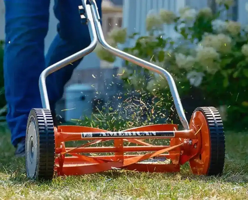 Used manual lawn deals mower