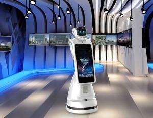Introduction and function of welcome robot - manly