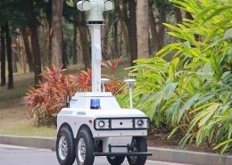 Patrolling security robot - manly