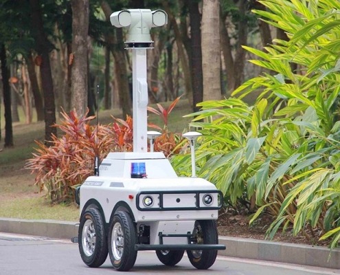 Patrolling security robot - manly