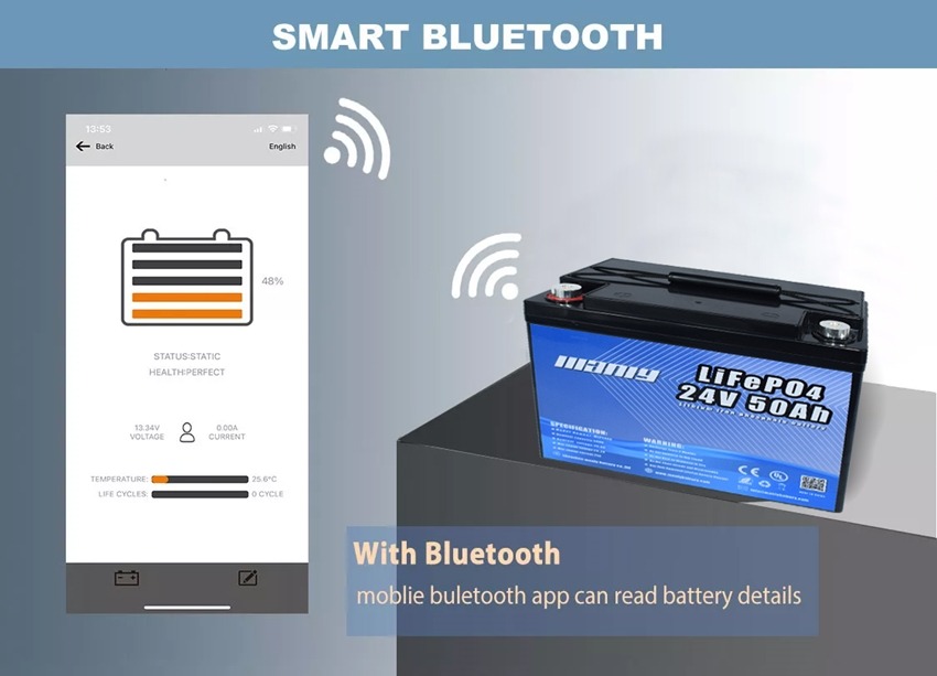 24v 50Ah LiFePO4 Battery