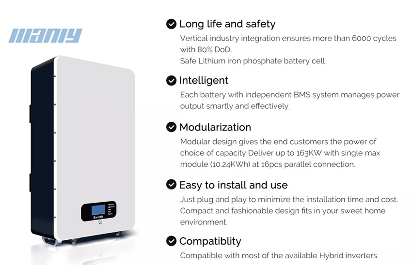 7. 5kwh lithium battery | wall mounted battery - manly