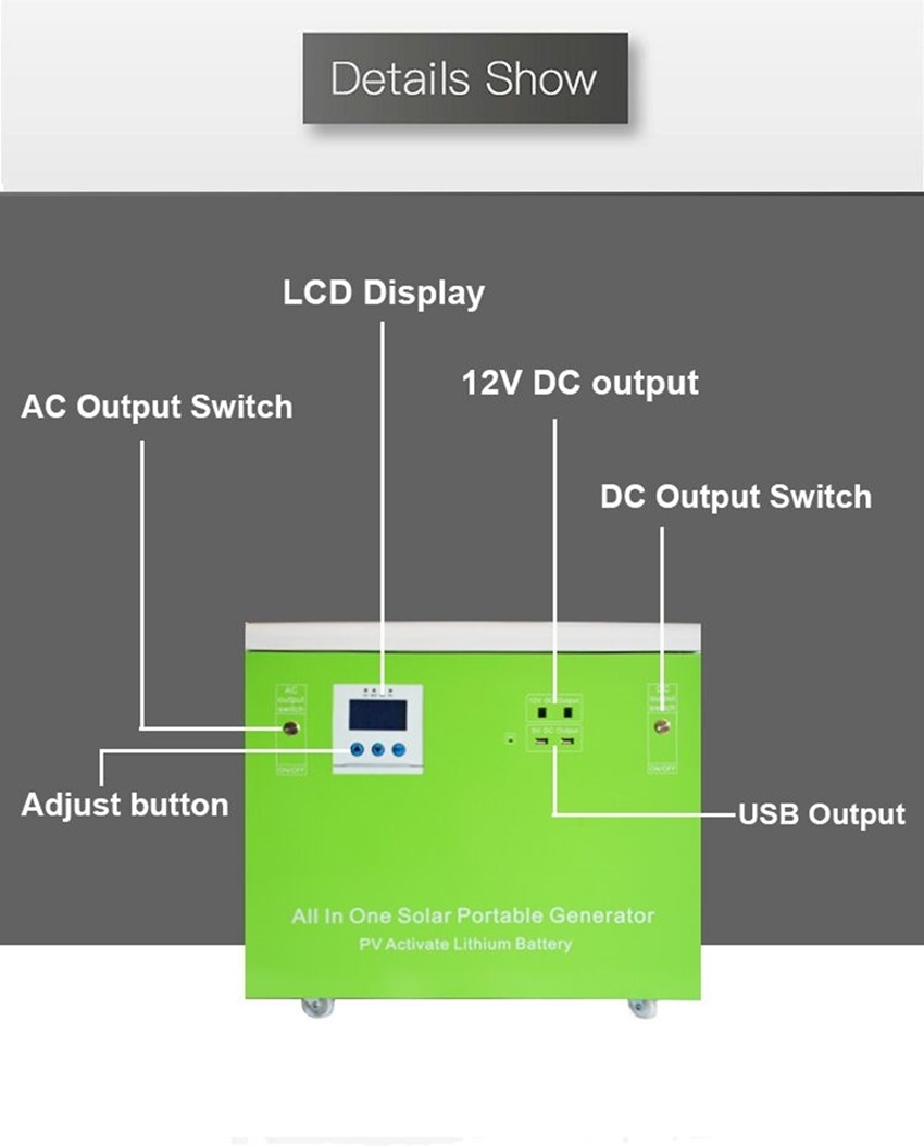 All-in-one power supply is built by 48v 100ah lifepo4 battery for home energy storage - manly