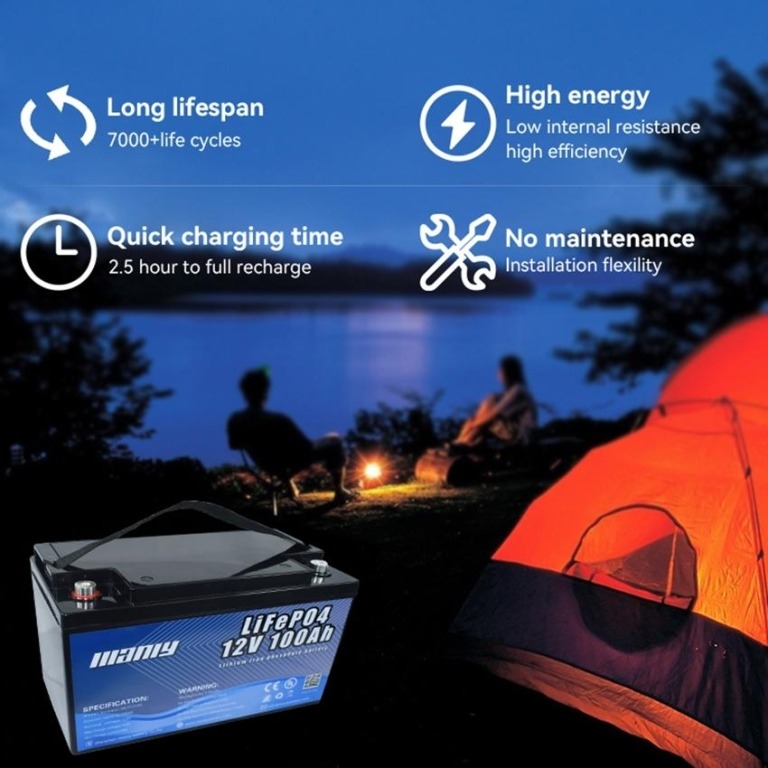 100 ah 12v lifepo4 deep cycle battery