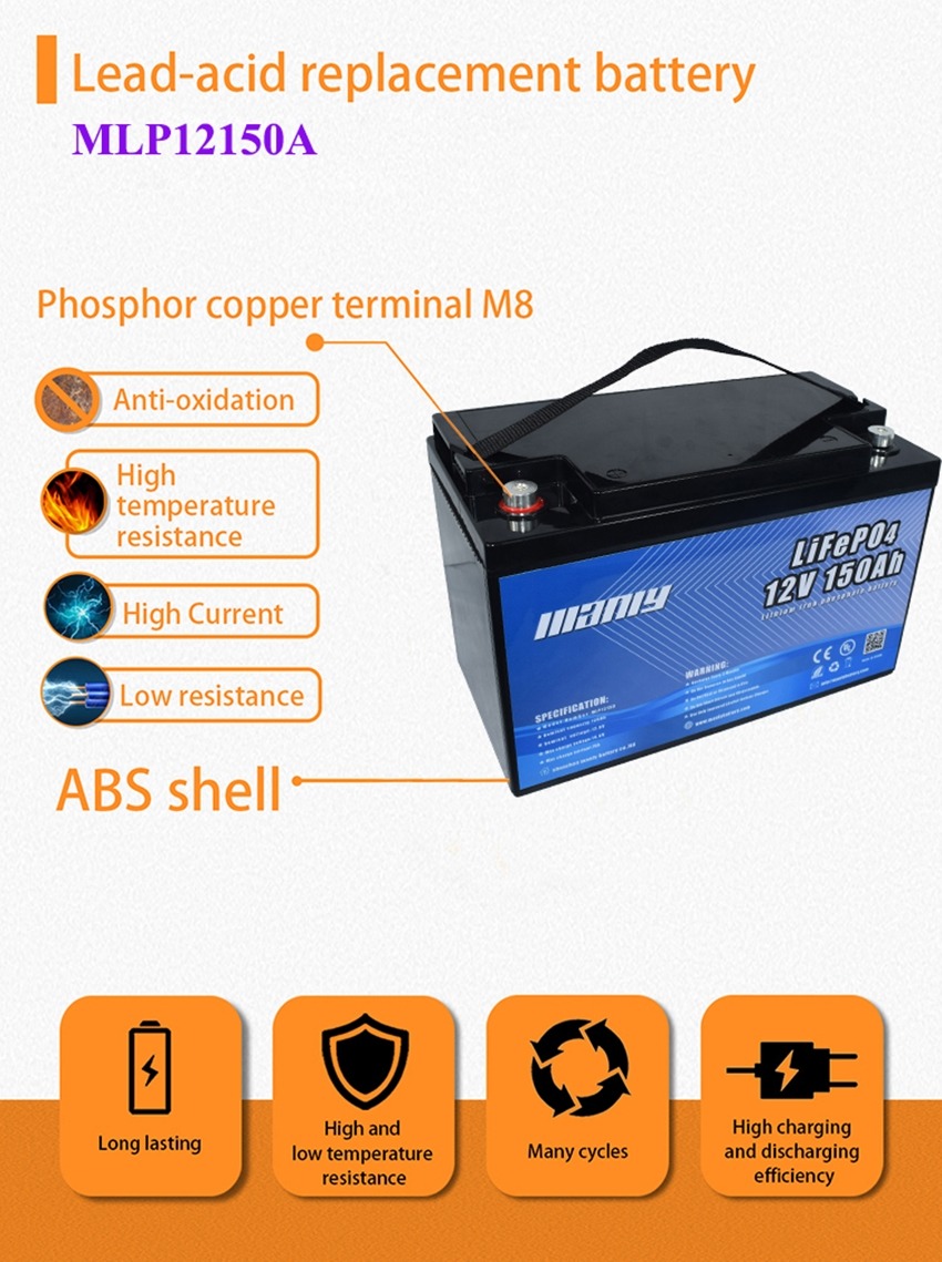 12V 150Ah lithium Battery 