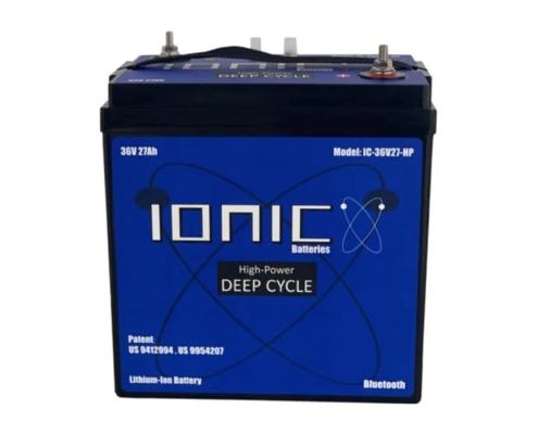 Ionic lithium 36v 27ah golf cart lifepo4 battery - manly