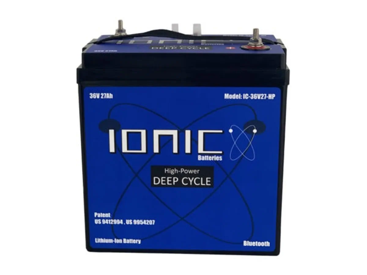 Ionic lithium 36v 27ah golf cart lifepo4 battery - manly