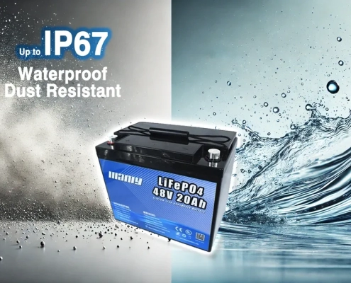 48v 20ah lithium battery waterproof and dust resistant - manly