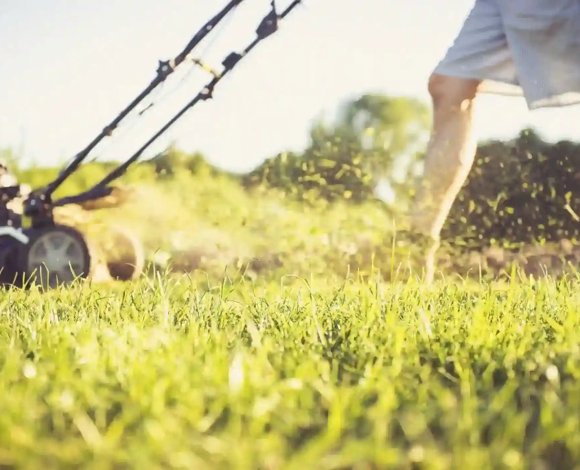 Lithium powered lawn discount mower