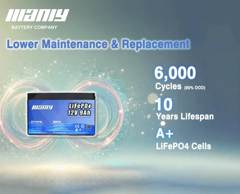 12v 9ah lifepo4 lithium battery - long battery lifespan