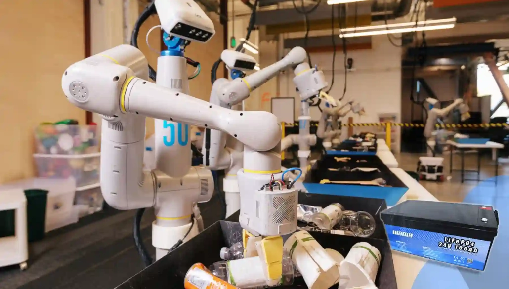 lithium powered sorting robot