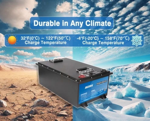 Lithium bttery temperature range - manly