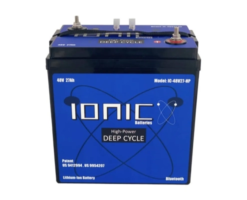 Ionic lithium 48v 27ah gc2 golf cart lifepo4 deep cycle battery - manly