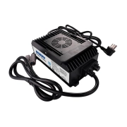 Battery charger with fan