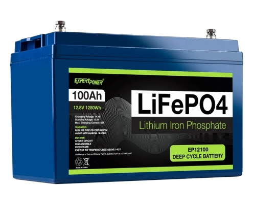 Expertpower 12v 100ah lifepo4 battery - manly