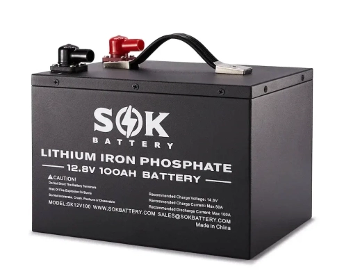 Sok 12v 100ah lithium battery - manly