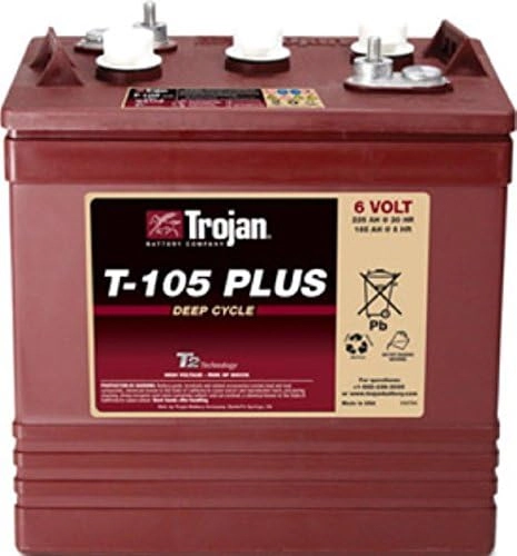 Trojan battery t-105 plus 6v - manly