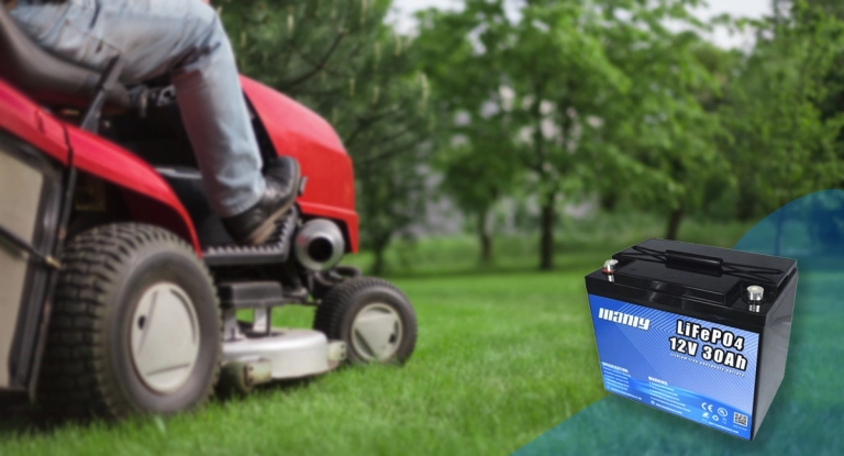 Riding lawn mower battery
