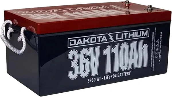 Dakota lithium 36v 100ah golf cart battery - manly