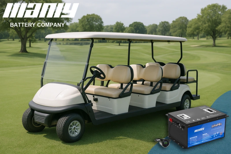 6 seat golf cart lithium battery