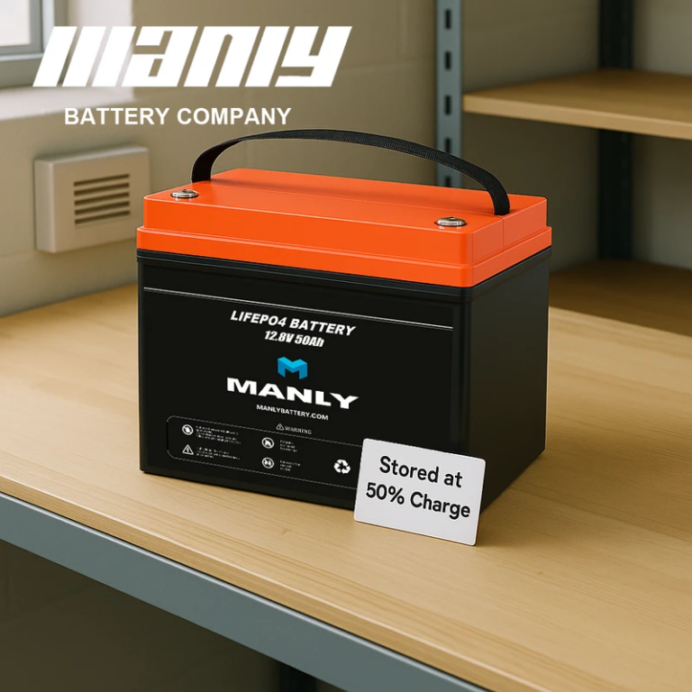 Proper garage storage for a mobility scooter battery