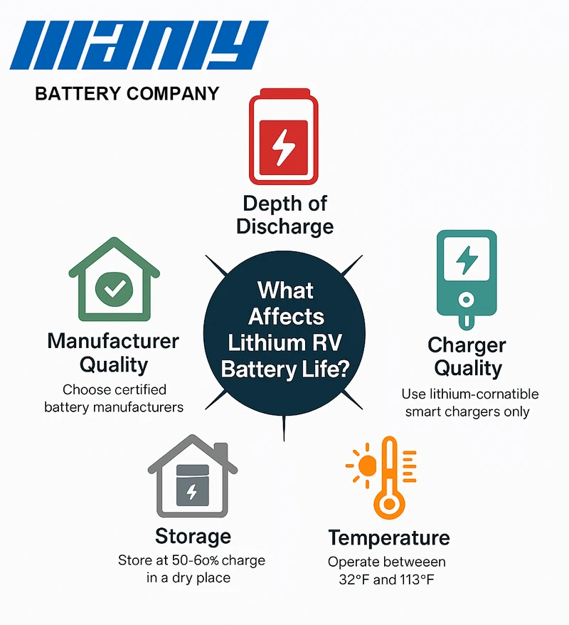 What affects lithium rv battery life